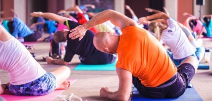 people exercising