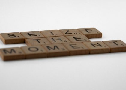 scrabble, scrabble pieces, lettering, letters, wood, scrabble tiles, white background, words, quote, letters, type, typography, design, layout, focus, bokeh, blur, photography, images, image, type, typography, seize the day, seize the moment, carpe diem, carpe momentum, yolo, opportunity, mindfulness, optimism, 